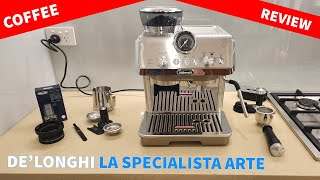 Delonghi La Specialista Arte Review  Best manual expresso machine [upl. by Nittirb901]