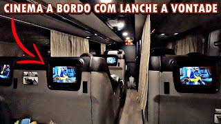 VIAGEM DE ÔNIBUS DOIS ANDARES G8 NO INCRÍVEL CABINE CAMA DA BRASIL SUL  Curitiba a Joinville [upl. by Annahsed]