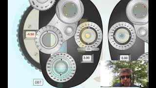 Retinoscopy with Refracting Instrument Plus cylinder [upl. by Hinkle]