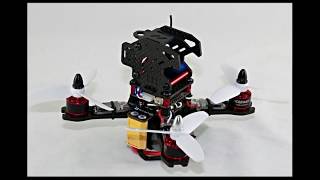 HobbyMate X130 130mm Brushless FPV Racing Drone Kit Test Flight [upl. by Fernandina227]