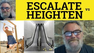 🔵 Escalate Meaning  Heighten Defined  Escalate vs Heighten  Escalate Examples [upl. by Postman202]