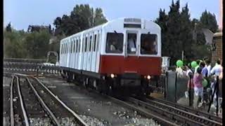 London UndergroundD Stock District Line Upminster Depot Open Day 1990 [upl. by Nyvlem467]