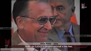 BAIA MARE 2000  PDSR  Ion ILIESCU în campanie electorală la Baia Mare [upl. by Lawford]