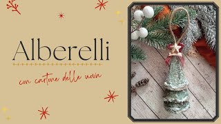 Alberelli di Natale fai da te con riciclo creativoDecorazioni Natale fatte a manoChistmas diy [upl. by Madalena554]