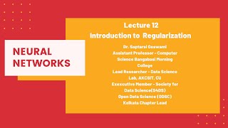 Lec 12 Introduction to Regularization [upl. by Atonsah626]