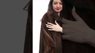 Mink Half Coat color Brown [upl. by Jennette]