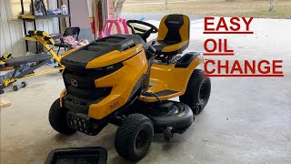 Cub Cadet XT1 Enduro Series LT46 Oil Change DIY [upl. by Anyer121]