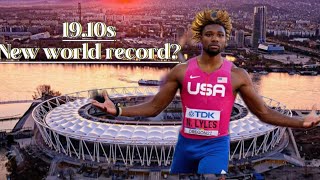 Noah Lyles greatest attempt to the men’s 200m world record trackandfield viral athlete noahlyles [upl. by Pauiie]