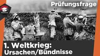 1 Weltkrieg Ursachen und Bündnisse einfach erklärt  Ursachen Bündnisse Bismarck einfach erklärt [upl. by Bernardi]