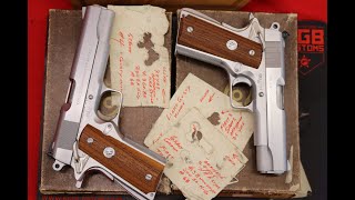 An Exceptional Pair of Armand Swenson Customs  Colt 1911 Government amp Commander  45 ACP [upl. by Ahtabbat]