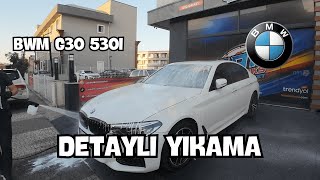 BMW G30 530I DETAYLI YIKAMA  DETAILED CAR WASH [upl. by Bergstrom]