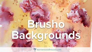 Brusho Backgrounds  Easy Techniques for Watercolour Backgrounds [upl. by Suzzy]