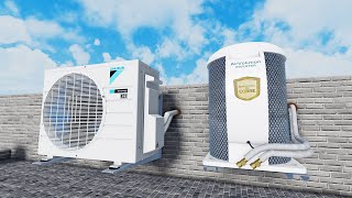 Realistic Air Conditioners Testing in House  Best AC Roblox [upl. by Ailis765]