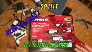 Unbox and Review Husky String Work Lights [upl. by Edac]