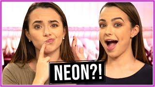 Merrell Twins NEON CHALLENGE  Closet Wars [upl. by Godspeed]