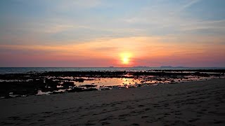 Timelapse Sunset Koh Lanta Beach  Timelapse GoPro HERO4 [upl. by Alasteir]