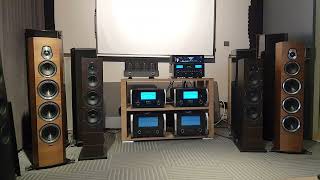 Sonus Faber Sonetto VIII Sonus faber Lumina V Mcintosh power amplifier Hifirose streamer [upl. by Arytahs]