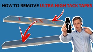 How to remove high bond double sided tapes from almost anything [upl. by Airetak254]