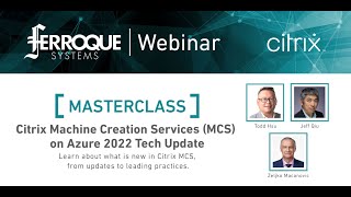 Masterclass Citrix Machine Creation Services MCS on Azure 2022 Tech Update [upl. by Warde]