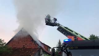 Kurzclip Hausbrand im Northeimer Ortsteil Edesheim [upl. by Anelak441]