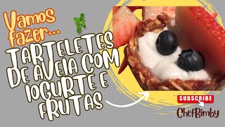 Tarteletes de aveia com iogurte e fruta na Bimby [upl. by Trent]