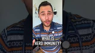 Herd immunity explained shorts [upl. by Mccowyn]