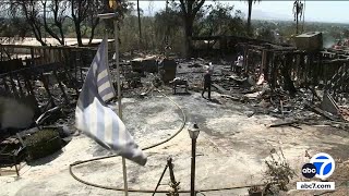 San Bernardino brush fire was quothumancausedquot officials say [upl. by Cindy]