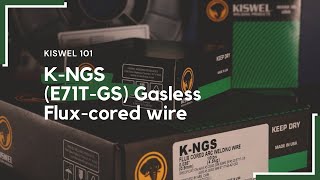 KISWEL 101 KNGS Fluxcored wire 0035 Dia 10Lb Spool AWS A520 E71TGS [upl. by Aivatan]