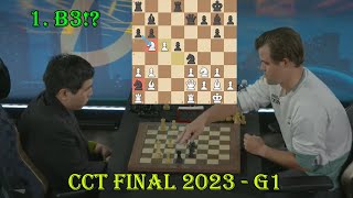 B3 OPENING Wesley So vs Magnus Carlsen  CCT Final 2023  G1  Day 1 [upl. by Bruce]