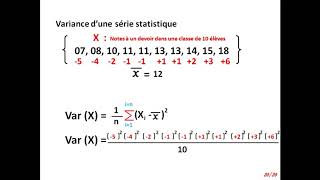 Moyenne variance et écart type Terminale S [upl. by Ecitnerp]