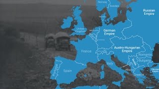 Animated Map Shows How World War I Changed Europes Borders [upl. by Kirven717]