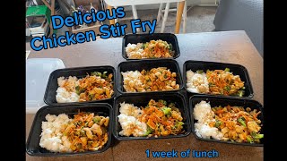 Chicken stir fry meal prep [upl. by Tailor]