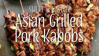 Asian Grilled Pork Kabobs [upl. by Aiclef]