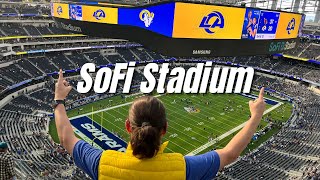 Visitamos el nuevo SoFi Stadium casa de los Rams y los Chargers de Los Angeles de la NFL [upl. by Sokairyk]