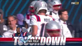 Drake Maye Touchdown Pass to JaLynn Polk  New England Patriots  Chicago Bears  NFL Week 10 2024 [upl. by Fabi]