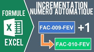 EXCEL  CRÉER UN NUMÉRO AUTOMATIQUE De facture de devis [upl. by Sivert]