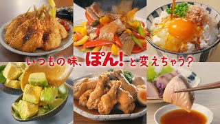 味ぽん「ぽん！と変えちゃう？」篇 CM【ミツカン公式】 [upl. by Retsam]