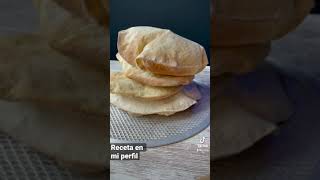 Pan Pita  Receta en mi perfil [upl. by Megen]