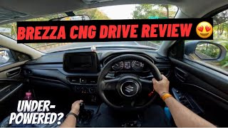 New 2024 Brezza CNG Drive  Is it worth buying CNG Brezza   POV DRIVE REVIEW 😍 [upl. by Alana]