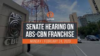 Senate hearing on ABSCBN franchise [upl. by Leitao464]