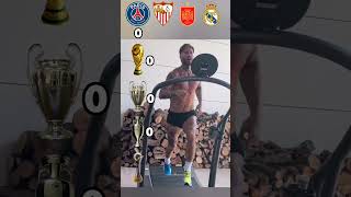 Ramos Team Cups PSG Sevilla Spain Real Madrid football ramos shorts psg realmadrid [upl. by Rasaec]