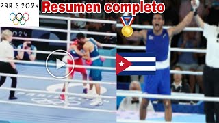 Erislandy Álvarez gana medalla de Oro en París 2024 pelea completa Erislandy Álvarez vs Sofiane [upl. by Sisenej]