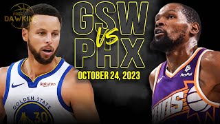 Golden State Warriors vs Phoenix Suns Full Game Highlights  October 24 2023  FreeDawkins [upl. by Dazhahs]