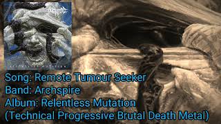 Archspire  Remote Tumour Seeker LyricsLetra [upl. by Ynaffital]