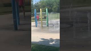 The splash pad Part 1 in Cambridge RV Park in Nebraska [upl. by Darryl]