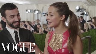 Alicia Vikander on Her Oscar Win and Her First Vogue Cover  Met Gala 2016 [upl. by Dahsraf290]