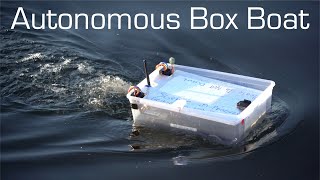 Autonomous Box Boat  Long Range Waypoint Mission  RCTESTFLIGHT [upl. by Sacks]