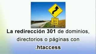 La redirección 301 de dominios directorios o páginas con htaccess  SEO Coaching [upl. by Laira]