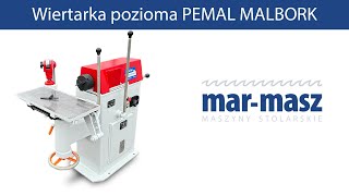 Wiertarka stołowa pozioma do drewna PEMAL MALBORK DWLA25  MarMasz  Woodworking Machines [upl. by Alac896]