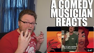 A Comedy Musician Reacts  Red Flags ft Montaigne and My Secret Shame by Tom Cardy REACTION [upl. by Perice847]